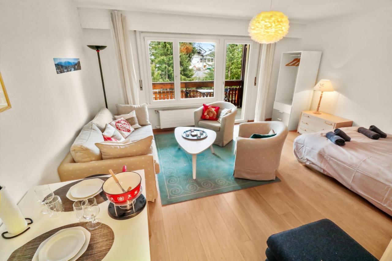 Studio Chaleureux Et Paisible Crans-Montana Exterior photo